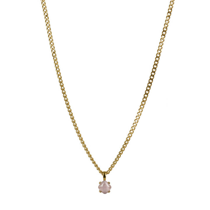 VICTORIA Halsketten Gold/Rosa in der Gruppe Halsketten / Goldhalsketten bei SCANDINAVIAN JEWELRY DESIGN (358252)