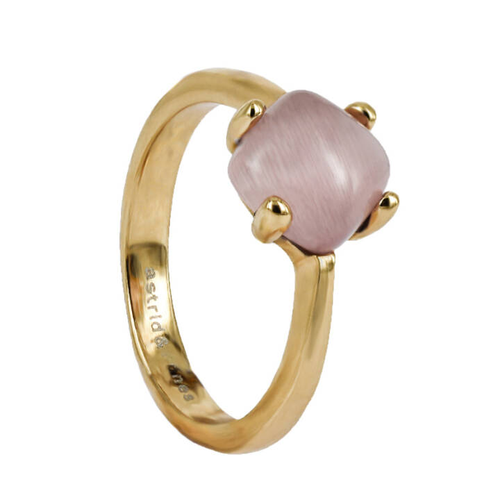 Product Image for astrid&agnes VICTORIA Gold/Rosa ring L