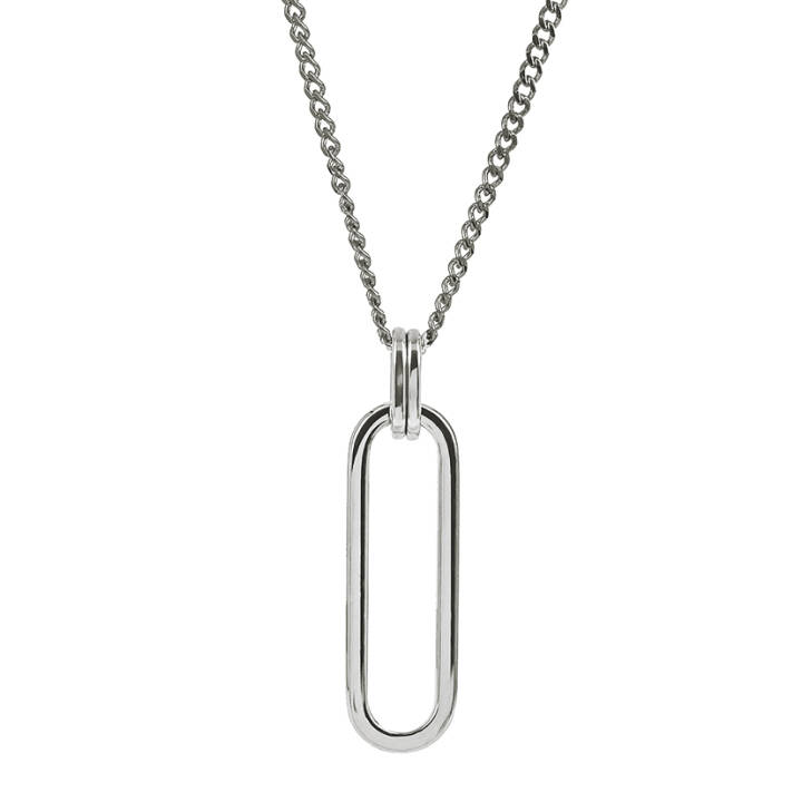 CHANIA Big Halsketten Stahl in der Gruppe Halsketten / Silberhalsketten bei SCANDINAVIAN JEWELRY DESIGN (358726)