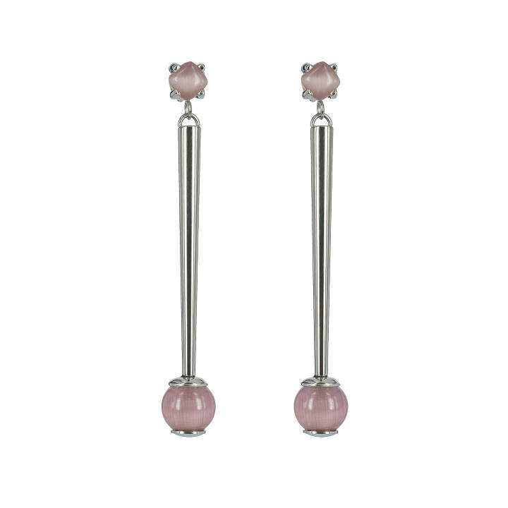 Product Image for astrid&agnes VICTORIA Long Ohrringe Stahl/Rosa