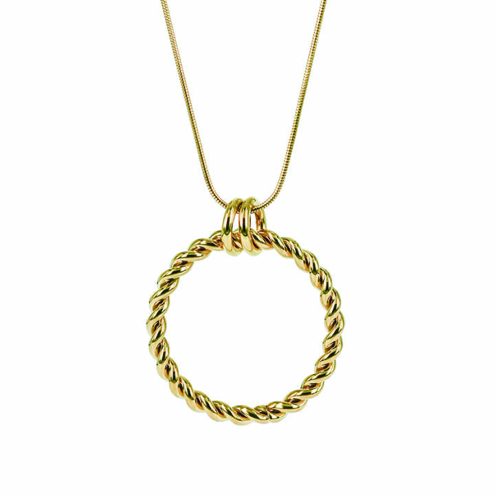 TWIST Long Halsketten Gold in der Gruppe Halsketten / Goldhalsketten bei SCANDINAVIAN JEWELRY DESIGN (359051)