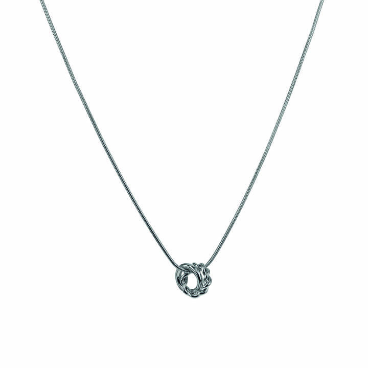 TWIST Mini Halsketten Stahl in der Gruppe Halsketten / Silberhalsketten bei SCANDINAVIAN JEWELRY DESIGN (359068)