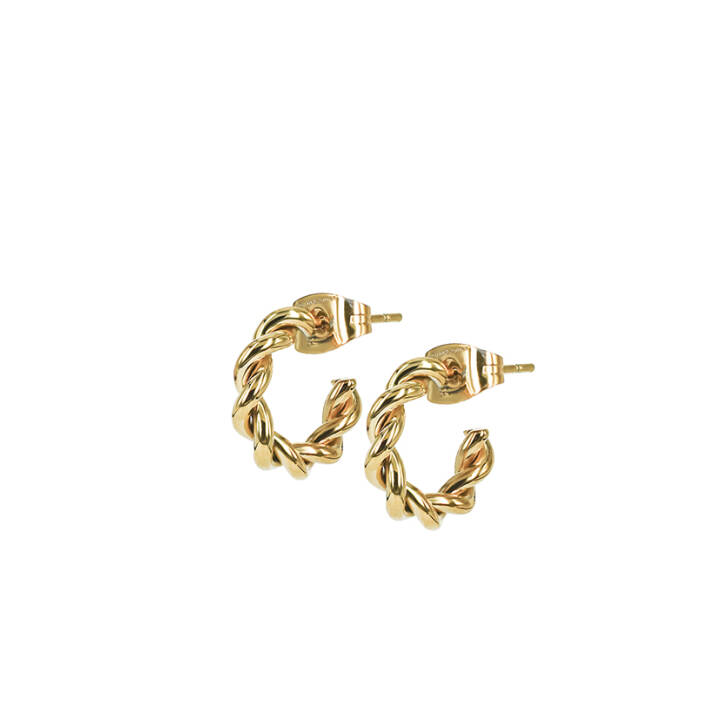 TWIST Mini Ohrringe Gold in der Gruppe Ohrringe / Goldohrringe bei SCANDINAVIAN JEWELRY DESIGN (359112)