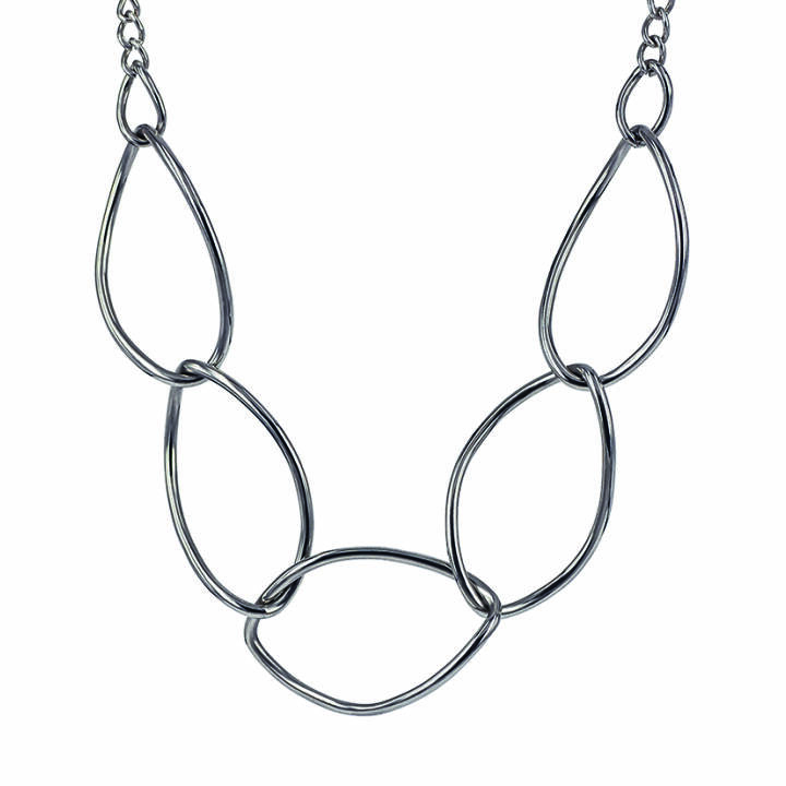 MILLA Big Halsketten Stahl in der Gruppe Halsketten / Silberhalsketten bei SCANDINAVIAN JEWELRY DESIGN (359167)