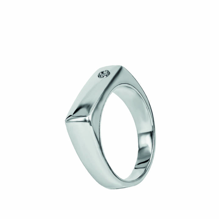 NOUR Stone Stahl ring in der Gruppe Ringe bei SCANDINAVIAN JEWELRY DESIGN (359280V)