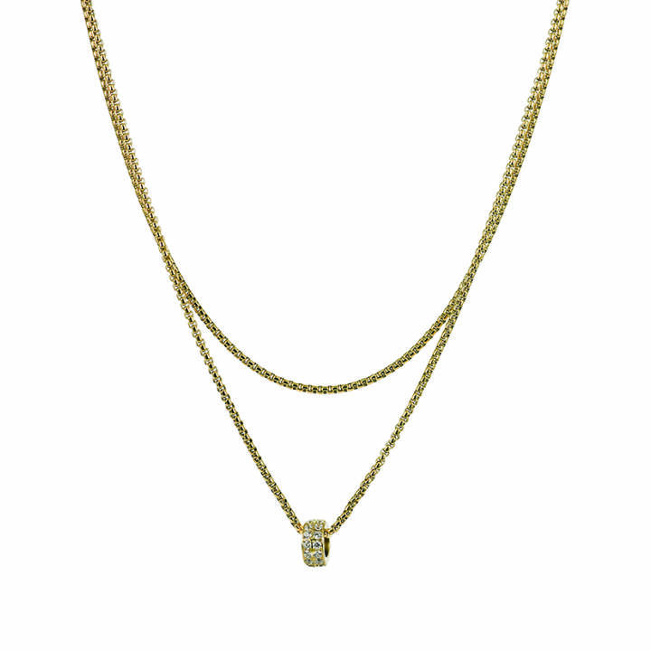 CLARISSA Halsketten Gold in der Gruppe Halsketten / Goldhalsketten bei SCANDINAVIAN JEWELRY DESIGN (359419)