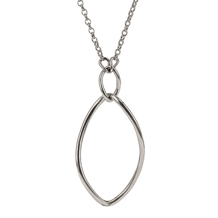 MILLA Long Halsketten Stahl in der Gruppe Halsketten / Silberhalsketten bei SCANDINAVIAN JEWELRY DESIGN (359426)