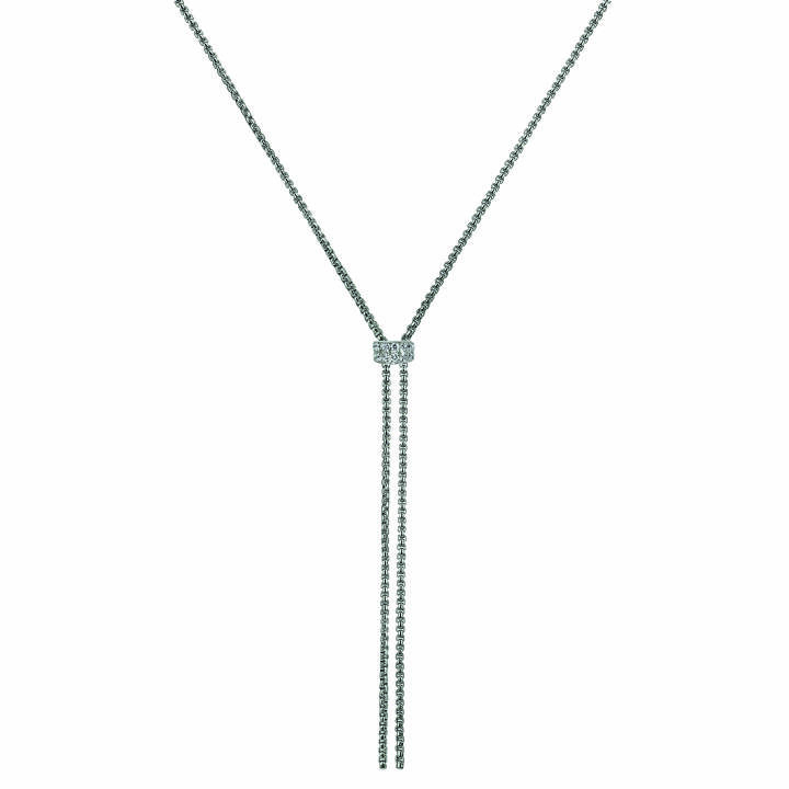 CLARISSA Long Halsketten Stahl in der Gruppe Halsketten / Silberhalsketten bei SCANDINAVIAN JEWELRY DESIGN (359594)
