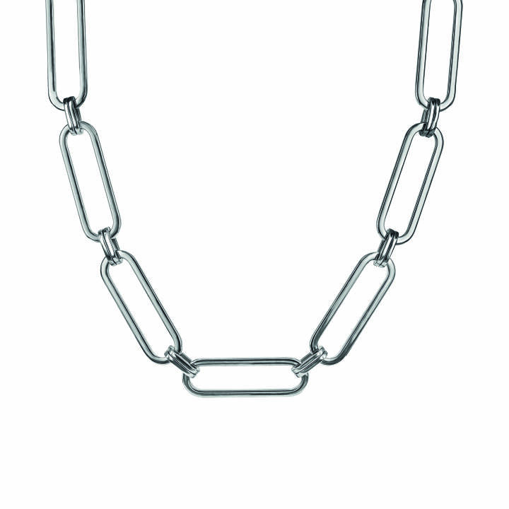 CHANIA Big Short Halsketten Stahl in der Gruppe Halsketten / Silberhalsketten bei SCANDINAVIAN JEWELRY DESIGN (359778)
