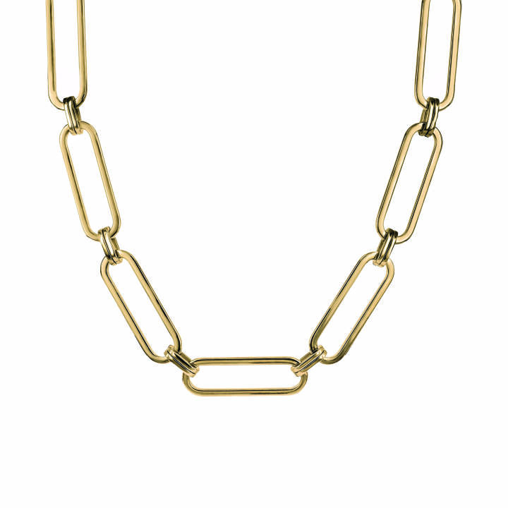 CHANIA Big Short Halsketten Gold in der Gruppe Halsketten / Goldhalsketten bei SCANDINAVIAN JEWELRY DESIGN (359785)
