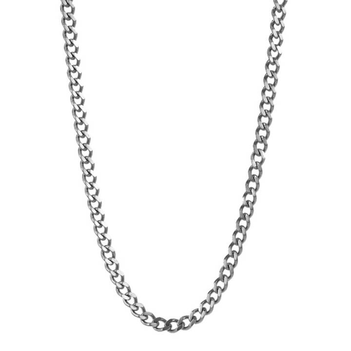 IKE Halsketten Stahl in der Gruppe Halsketten / Silberhalsketten bei SCANDINAVIAN JEWELRY DESIGN (360514)