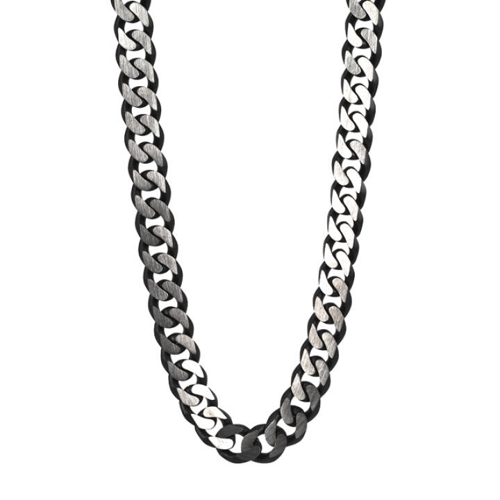 TEXAS Halsketten Schwarz/Stahl in der Gruppe Halsketten bei SCANDINAVIAN JEWELRY DESIGN (361863)