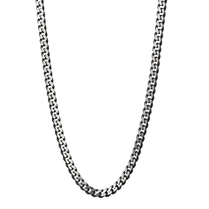TEXAS Small Halsketten Schwarz/Stahl in der Gruppe Halsketten bei SCANDINAVIAN JEWELRY DESIGN (362389)