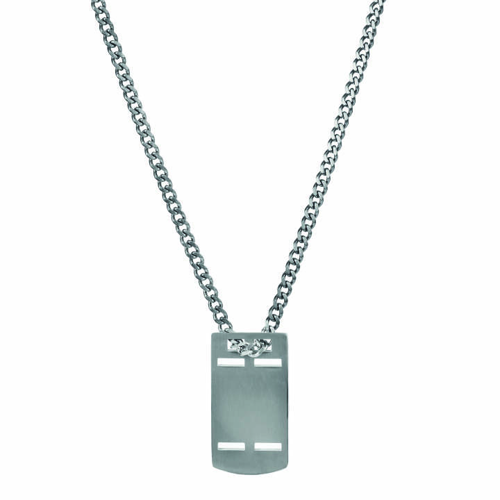 ELVIN Halsketten Stahl in der Gruppe Halsketten / Silberhalsketten bei SCANDINAVIAN JEWELRY DESIGN (365175)