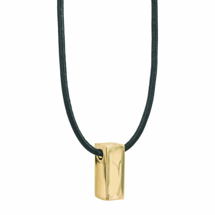 TIM Leather Halsketten Gold in der Gruppe Halsketten / Goldhalsketten bei SCANDINAVIAN JEWELRY DESIGN (365281)