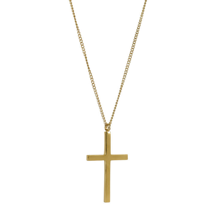 CROSS Long Halsketten Gold in der Gruppe Halsketten / Goldhalsketten bei SCANDINAVIAN JEWELRY DESIGN (366738)