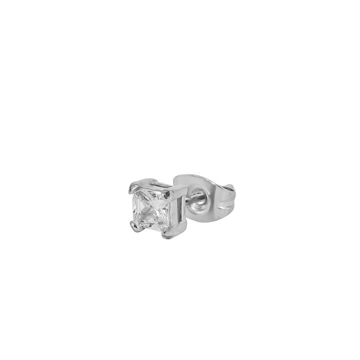 KIM 4mm Ohrringe Stahl/Cristal in der Gruppe Ohrringe / Silberohrringe  bei SCANDINAVIAN JEWELRY DESIGN (367087)
