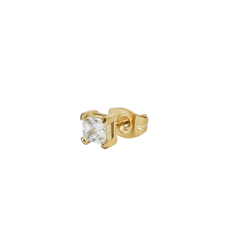 KIM 4mm Ohrringe Gold/Cristal in der Gruppe Ohrringe / Goldohrringe bei SCANDINAVIAN JEWELRY DESIGN (367094)