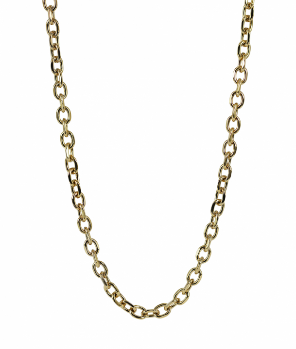 CHARLIE Chain 7 mm Halsketten Gold in der Gruppe Halsketten / Goldhalsketten bei SCANDINAVIAN JEWELRY DESIGN (368459)