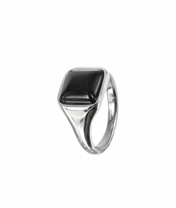 NEO Ring Stål/Svart in der Gruppe Ringe / Silberringe bei SCANDINAVIAN JEWELRY DESIGN (368688R)