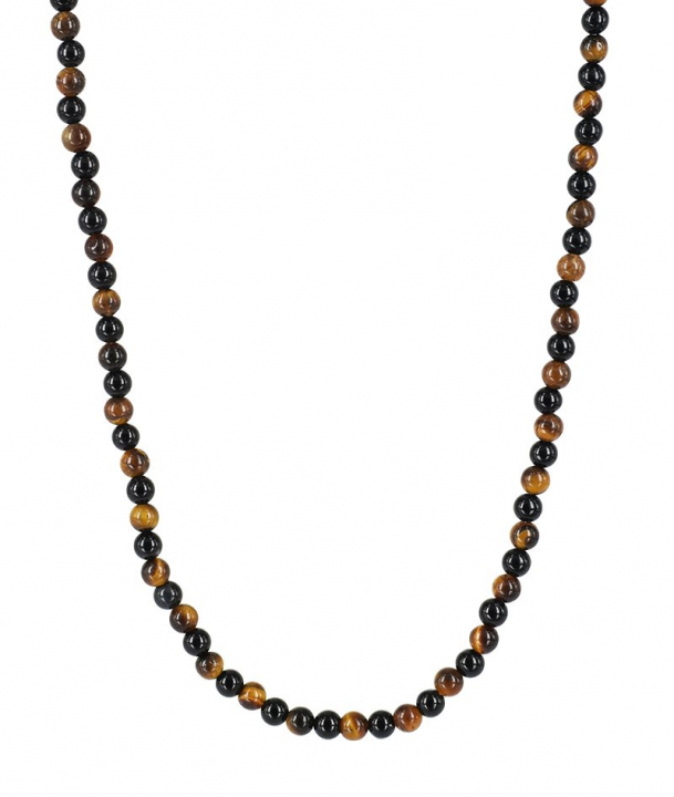 COLIN Necklace Brun / Svart in der Gruppe Halsketten / Silberhalsketten bei SCANDINAVIAN JEWELRY DESIGN (369333)