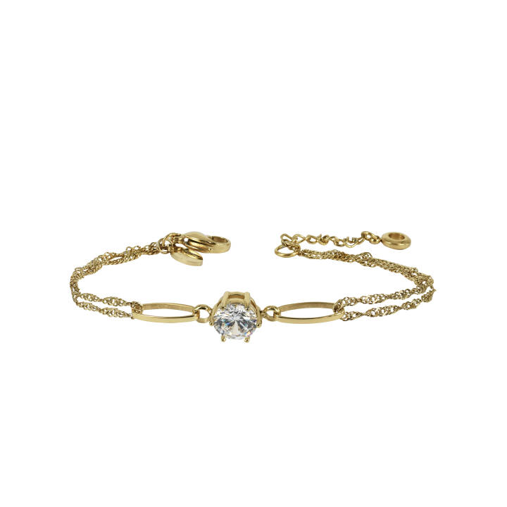 NOVA Crystal Armbänder Gold in der Gruppe Armbänder / Goldarmbänder bei SCANDINAVIAN JEWELRY DESIGN (370018)