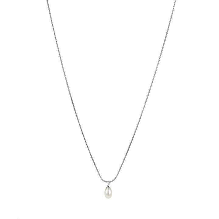 PALMA Single Short Halsketten Stahl in der Gruppe Halsketten / Silberhalsketten bei SCANDINAVIAN JEWELRY DESIGN (370223)
