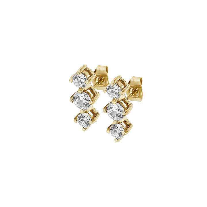 Product Image for astrid&agnes IDA Tripple Ohrringe Gold/Kristall