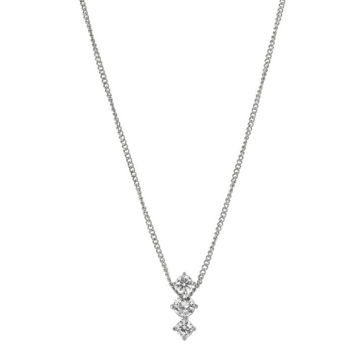 IDA Tripple Halsketten Stahl in der Gruppe Halsketten / Silberhalsketten bei SCANDINAVIAN JEWELRY DESIGN (370391)