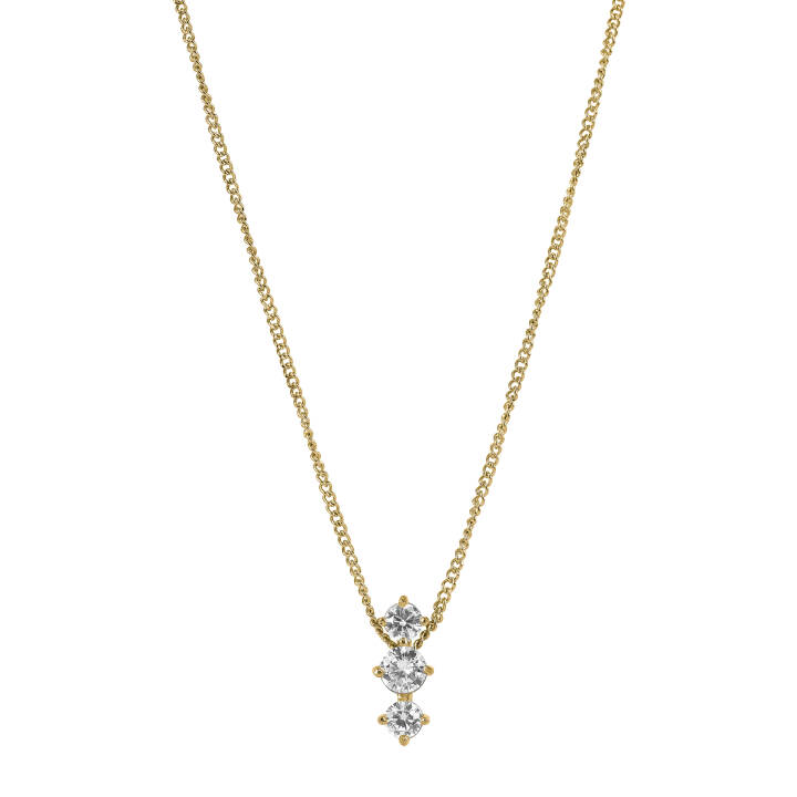 IDA Tripple Halsketten Gold in der Gruppe Halsketten / Goldhalsketten bei SCANDINAVIAN JEWELRY DESIGN (370407)