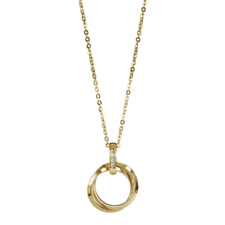 CAROLIN Long Halsketten Gold/Gold in der Gruppe Halsketten / Goldhalsketten bei SCANDINAVIAN JEWELRY DESIGN (370513)