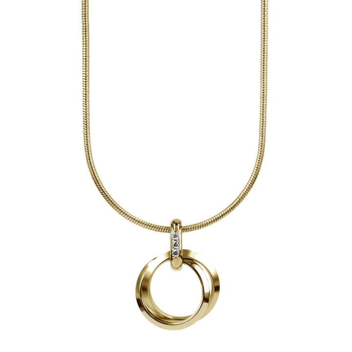 CAROLIN Halsketten Gold/Gold in der Gruppe Halsketten / Goldhalsketten bei SCANDINAVIAN JEWELRY DESIGN (370520)