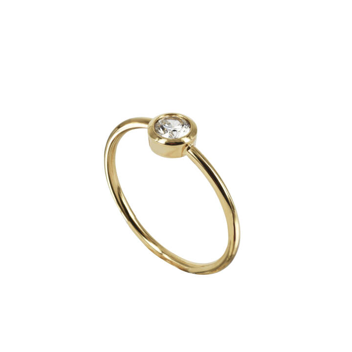 LILLY Gold ring in der Gruppe Ringe bei SCANDINAVIAN JEWELRY DESIGN (370674V)