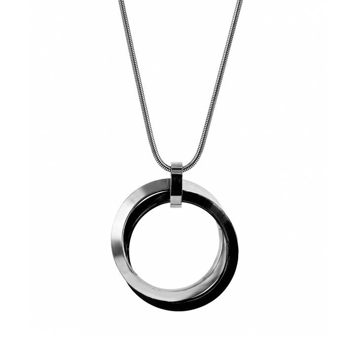 Product Image for astrid&agnes CHELSEA Long Halsketten Stahl/Schwarz