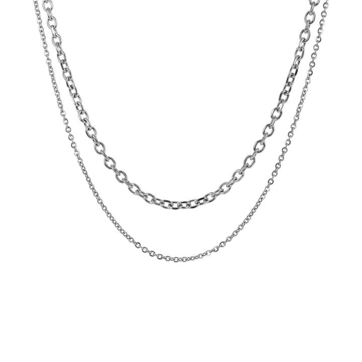 WILLOW Halsketten Stahl in der Gruppe Halsketten / Silberhalsketten bei SCANDINAVIAN JEWELRY DESIGN (371084)