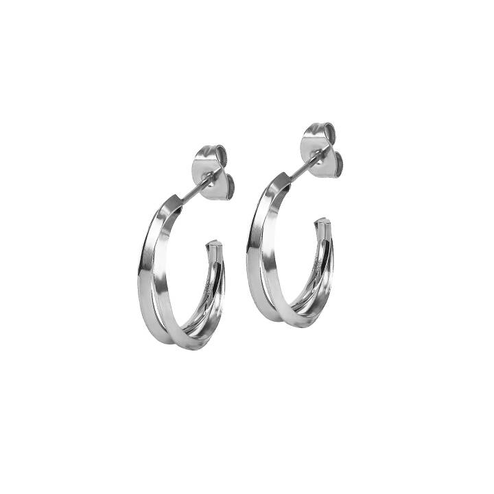 CHELSEA Small Ohrringe Stahl/Stahl in der Gruppe Ohrringe / Silberohrringe  bei SCANDINAVIAN JEWELRY DESIGN (371183)
