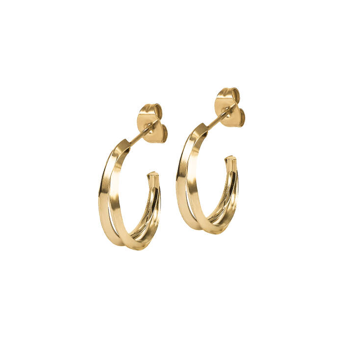 CHELSEA Small Ohrringe Gold/Gold in der Gruppe Ohrringe / Goldohrringe bei SCANDINAVIAN JEWELRY DESIGN (371206)