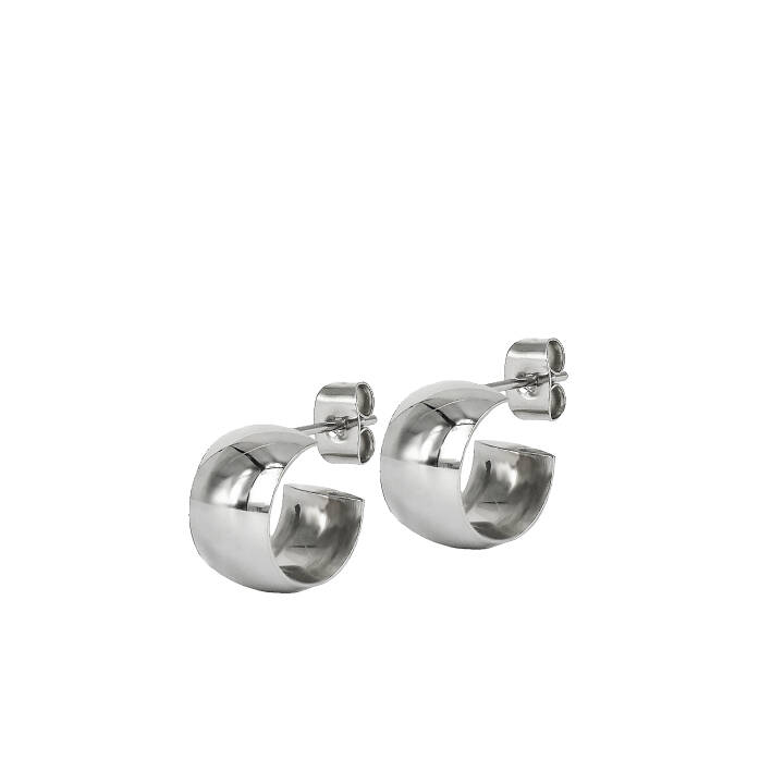 KLARA Wide 13mm Ohrringe Stahl in der Gruppe Ohrringe / Silberohrringe  bei SCANDINAVIAN JEWELRY DESIGN (371305)