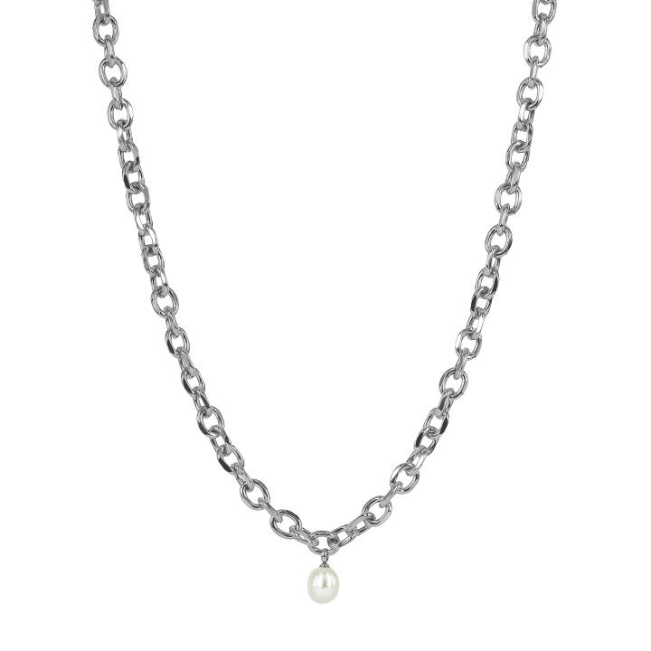 PALMA Big Halsketten Stahl in der Gruppe Halsketten / Silberhalsketten bei SCANDINAVIAN JEWELRY DESIGN (371503)