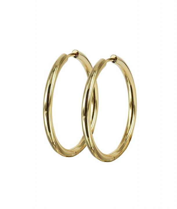 Product Image for astrid&agnes LUCY PLAIN Earrings 30mm Gold