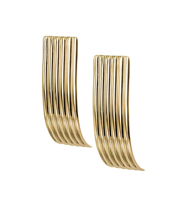 MONIQUE Big Earrings Gold in der Gruppe Ohrringe / Goldohrringe bei SCANDINAVIAN JEWELRY DESIGN (373439)