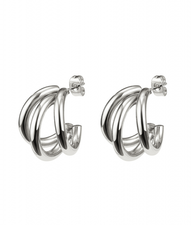 LANA Earrings Steel in der Gruppe Ohrringe / Silberohrringe  bei SCANDINAVIAN JEWELRY DESIGN (374559)