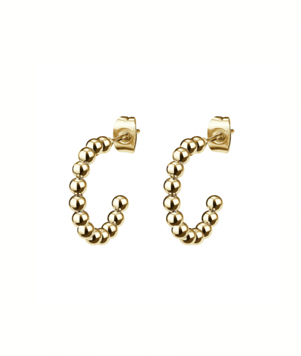 ANNIE Earrings Gold in der Gruppe Ohrringe / Goldohrringe bei SCANDINAVIAN JEWELRY DESIGN (374689)
