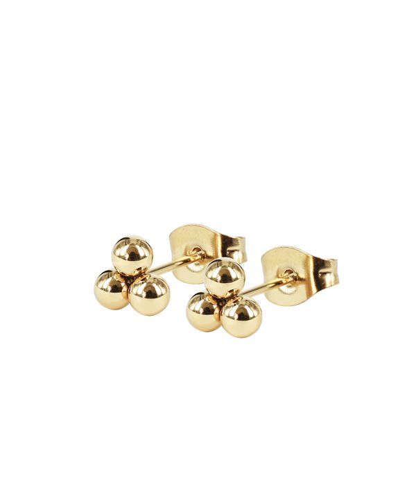 ANNIE Dots Gold in der Gruppe Ohrringe / Goldohrringe bei SCANDINAVIAN JEWELRY DESIGN (374962)