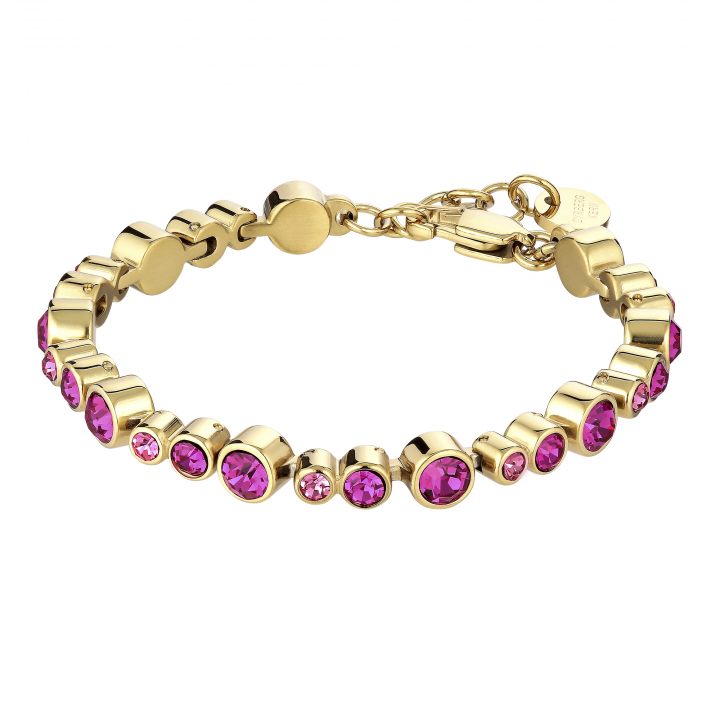 TERESIA Gold PINK in der Gruppe Armbänder / Goldarmbänder bei SCANDINAVIAN JEWELRY DESIGN (380009)