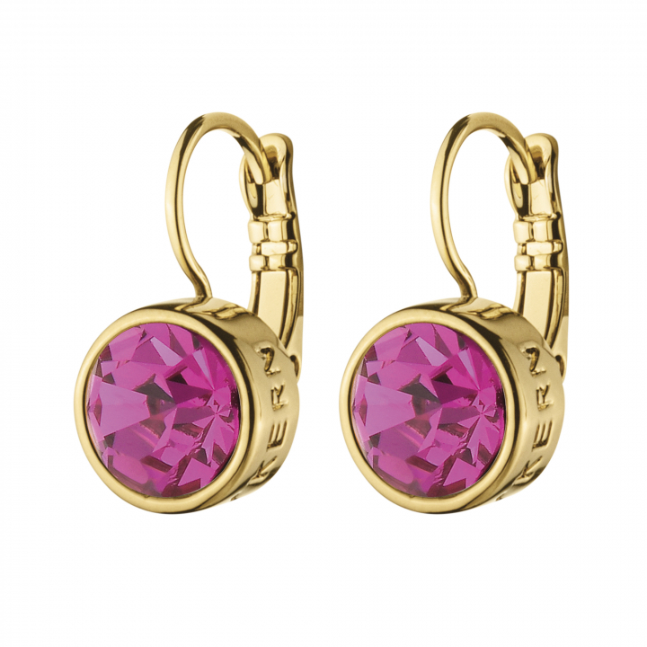 LOUISE Gold PINK in der Gruppe Ohrringe / Goldohrringe bei SCANDINAVIAN JEWELRY DESIGN (380019)