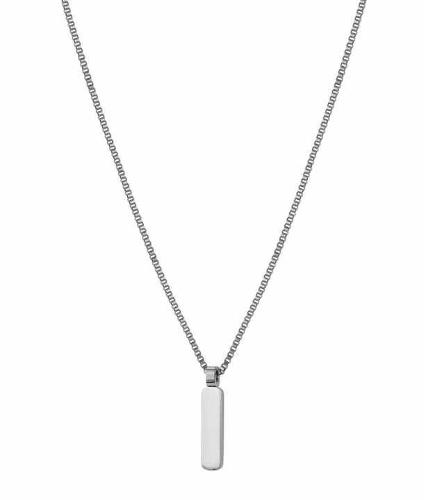 BOONE Plate Necklace Steel in der Gruppe Herrenschmuck bei SCANDINAVIAN JEWELRY DESIGN (380420)