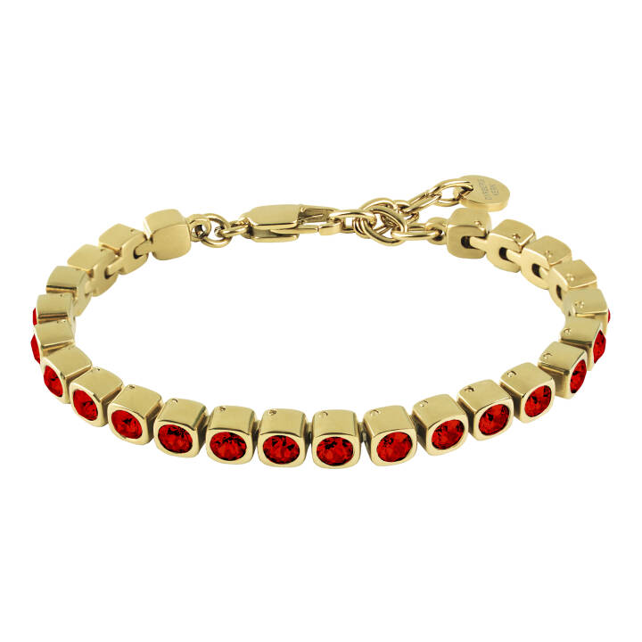 CORY Gold RED in der Gruppe Armbänder / Goldarmbänder bei SCANDINAVIAN JEWELRY DESIGN (390092)