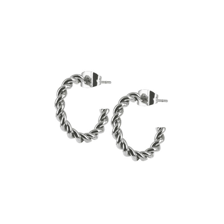 TWIST Medium Ohrringe Stahl in der Gruppe Ohrringe / Silberohrringe  bei SCANDINAVIAN JEWELRY DESIGN (400166)