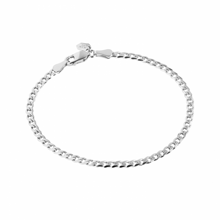 Saffi Bracelet Small Silver (One) in der Gruppe Armbänder / Silberarmbänder bei SCANDINAVIAN JEWELRY DESIGN (400262AG-SMALL)